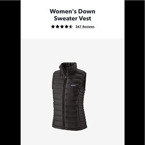 Patagonia down sweater vest